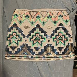 Express skirt mini sequence, 💚green, 💙blue, 💗pink color